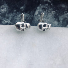 Load image into Gallery viewer, Silver Skull Cufflinks
