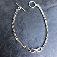 Load image into Gallery viewer, Infinity T-bar bracelet
