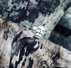 Silver Lucky Skull Ring