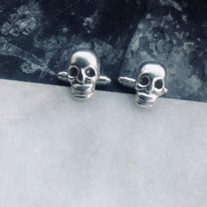Silver Skull Cufflinks
